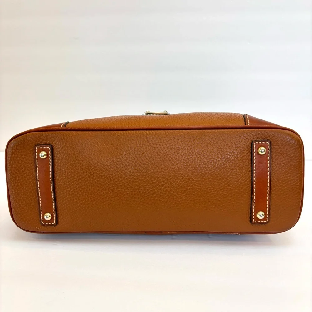 Dooney & Bourke Pebble Grain Hobo Leather Shoulder Bag Caramel